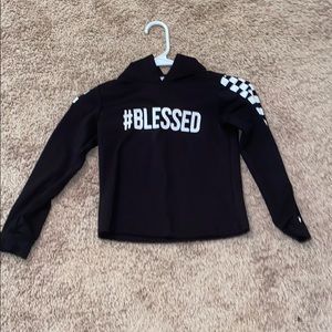 Checkered black blessed sweater
